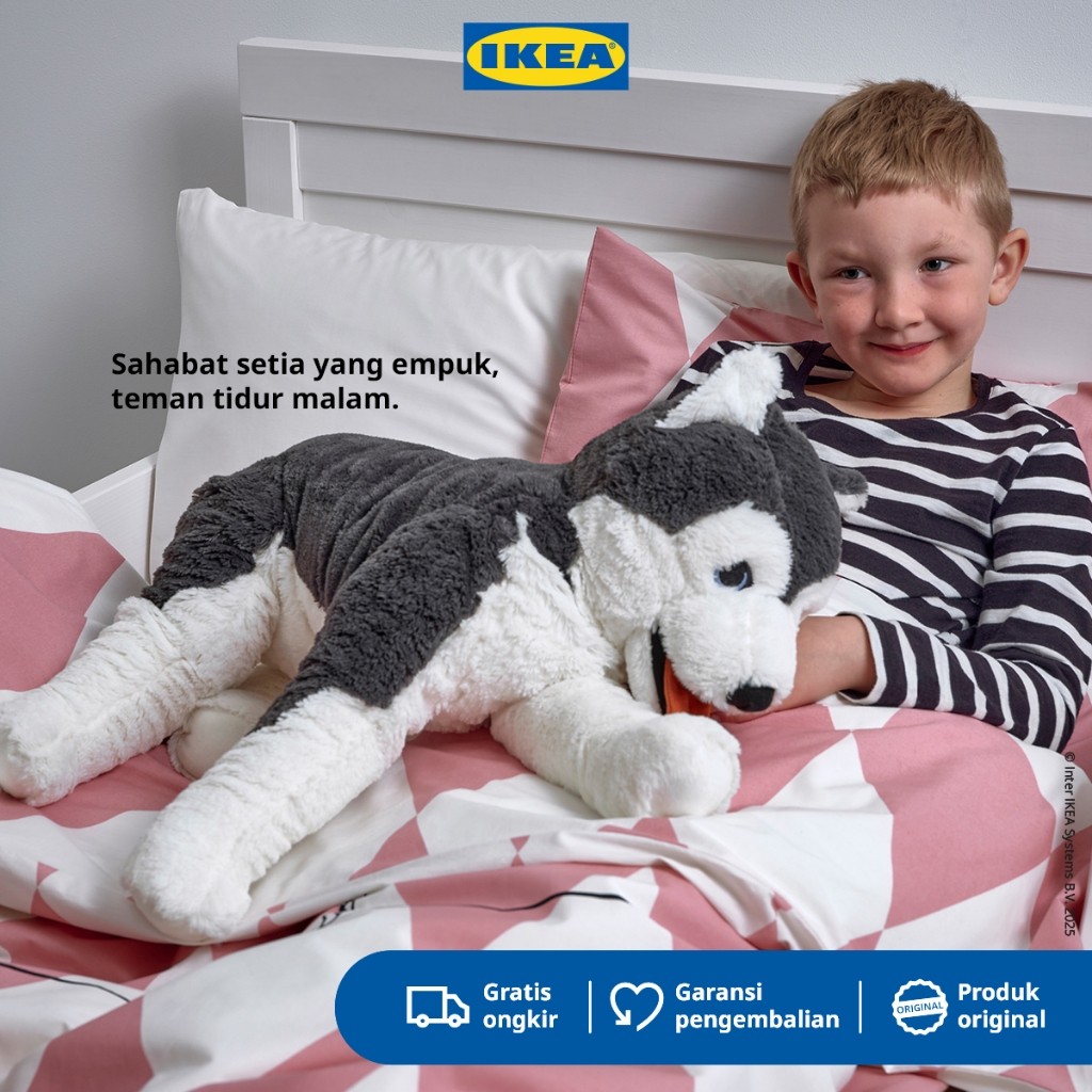 IKEA LIVLIG Boneka Anjing Bahan Poliester 57 cm
