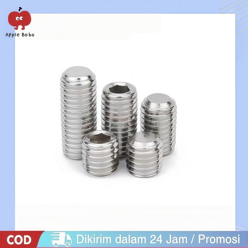 Baut Tanam L M2 M2.5 M3 M4 M5 M6 M8 Mur nanas Insert Nut Stainless 304 headless 2mm 2.5mm 3mm 4mm 5m