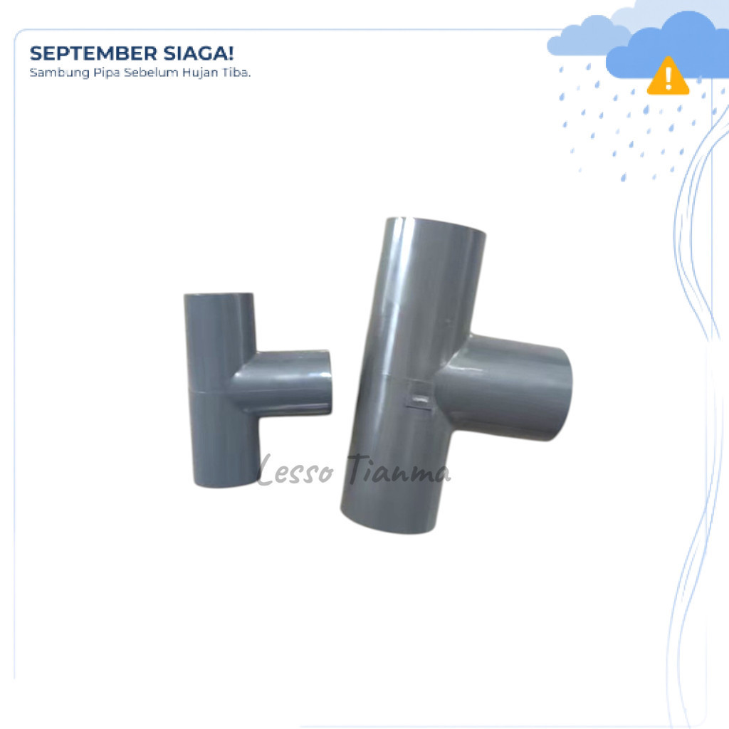 LESSO - Tee AW PVC Lesso 2 1/2 Inch / Tee AW / Tee AW Lesso / Tee PVC AW 24361
