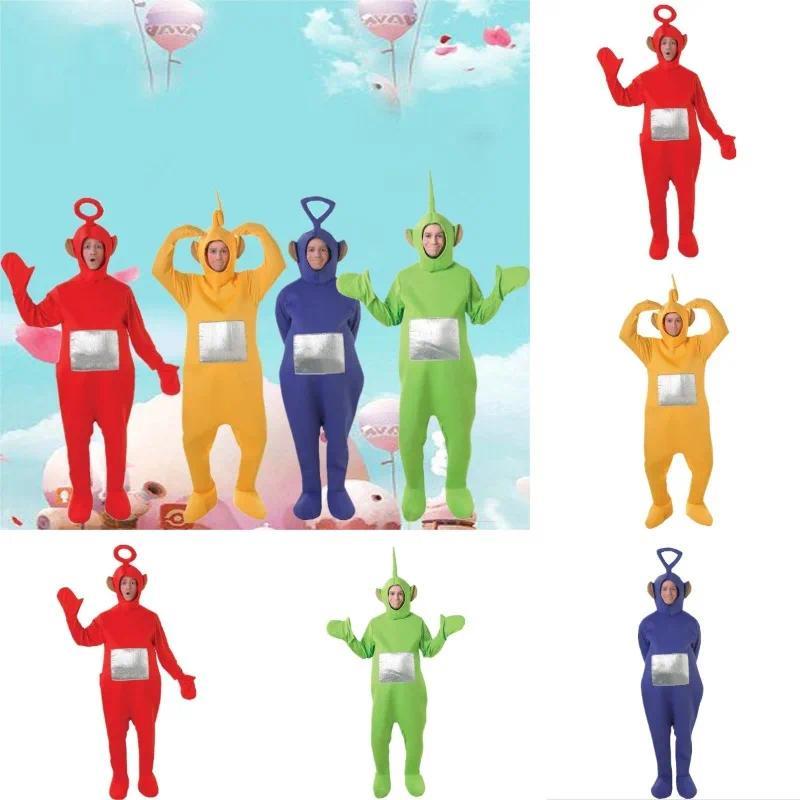 Cartoon Teletubbies Series Cosplay Clothing Birthday Party Cute Characters Performance Costume Set