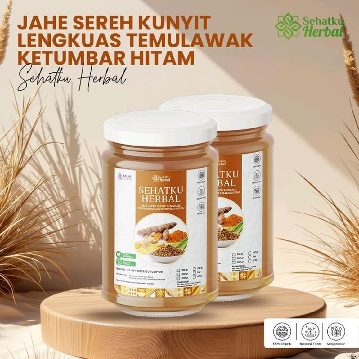 Sehatku Herbal Teh Herbal JSR (Jurus Sehat Rasulullah) Jahe Sereh Kunyit Lengkuas Temulawak Ketumbar