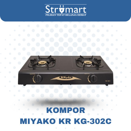 Kompor Miyako 2 Tungku KG-302C / Kompor Gas 2 Tungku