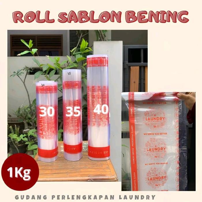 Promo PP Bening Roll Sablon, Roll Karpet Sablon 1KG, Roll Carpet Sablon - PP Bening roll Orange, 30 