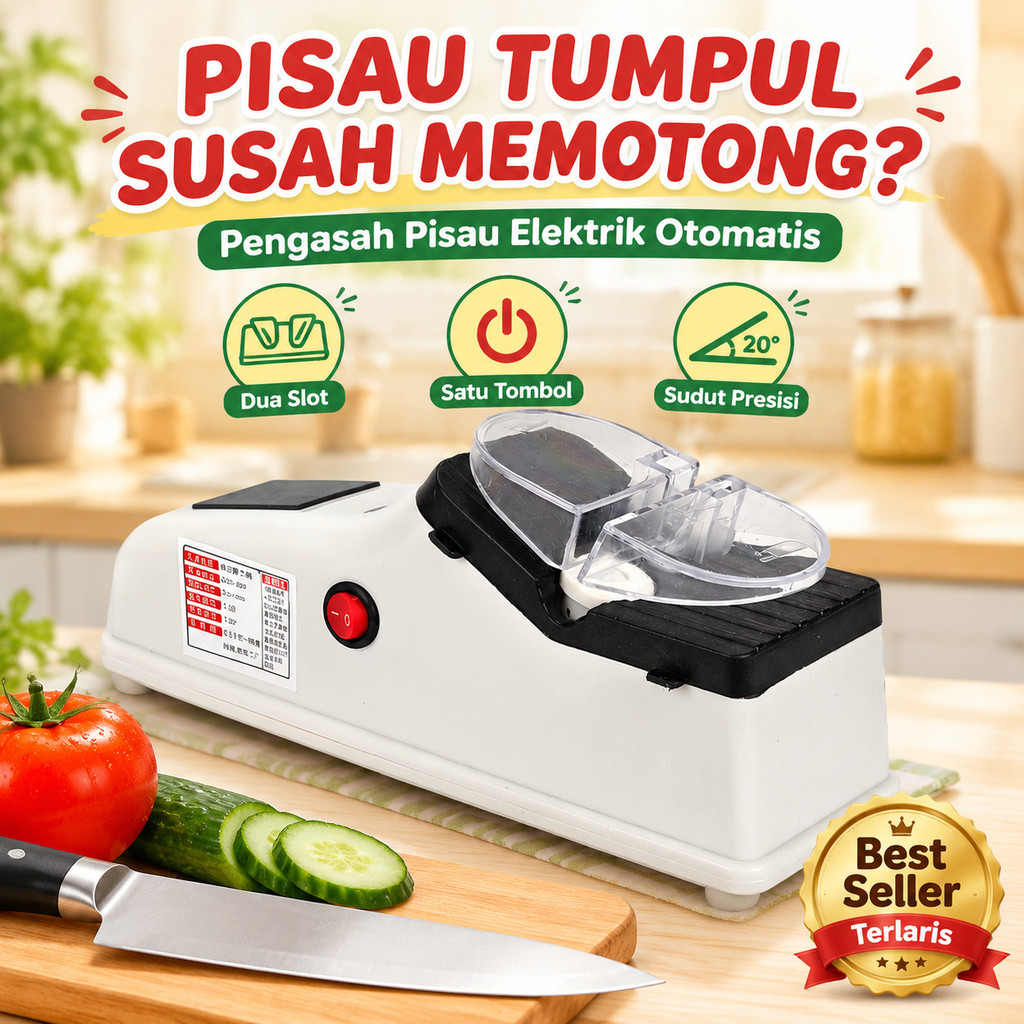 Kirim dalam 24 jam/Pengasah Pisau Elektrik/Alat Asah Pisau Elektrik/Mesin Pengasah Pisau Elektrik/Pe