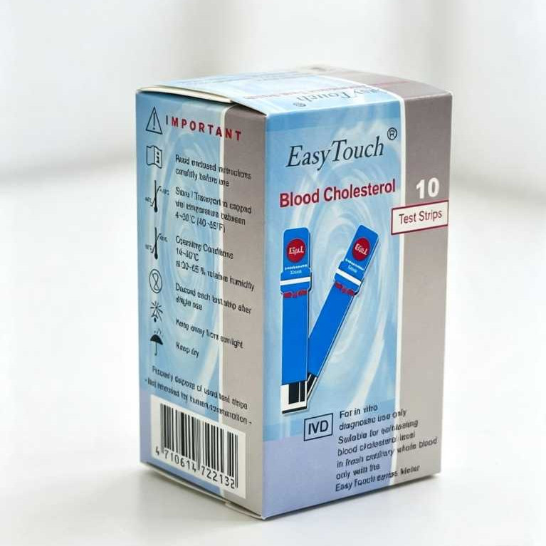 STRIP KOLESTEROL EASY TOUCH - EasyTouch Blood Cholesterol - Stik Easy touch kolesterol