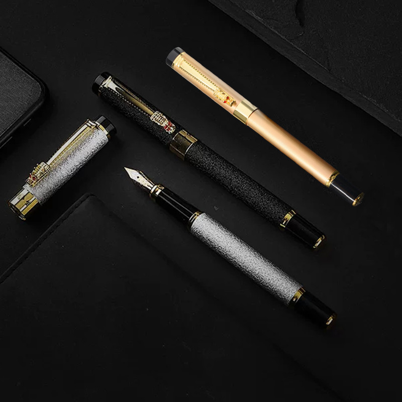 Pena Kaligrafi Metal Pulpen Nib 0,7mm Pena Pulpen Tinta isi ULang
