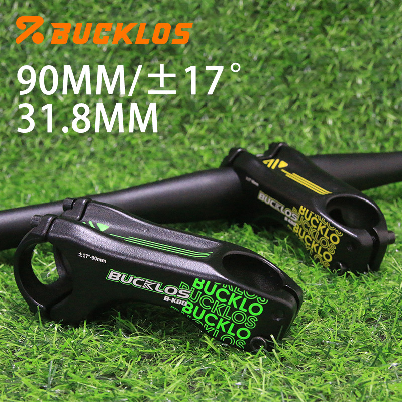 BUCKLOS Ringan Stem Negatif Berongga Stem Sepeda Fixie Kokoh Stem MTB Nunduk 31.8mm 90mm Stem Stang 