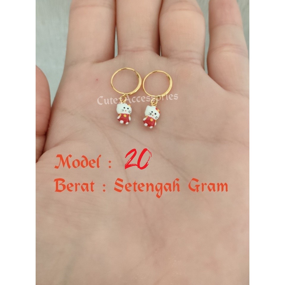 LOWESHOP Anting Anak Emas Muda