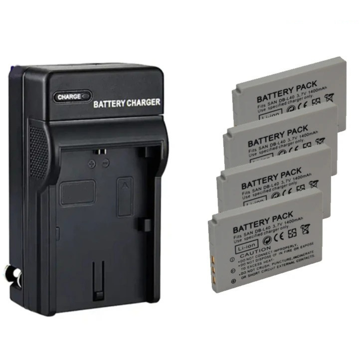 1400mAh DB-L40 DBL40 DB-L40A DBL40A Camera Battery for Sanyo Xacti DMX-HD1 HD2 HD15 HD700 HD800 VPC-