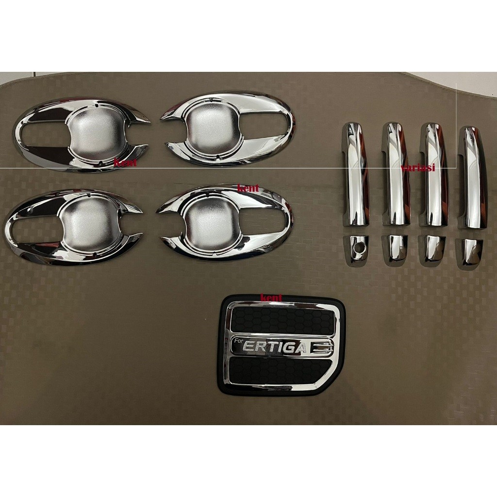 Paket outer handle tank cover mobil Ertiga lama chrome