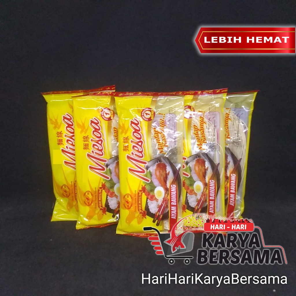 

MAKANAN MIE INSTAN BURUNG LAYANG TERBANG MIESOA PREMIUM RASA AYAM BAWANG PACK 5'S X 65GR