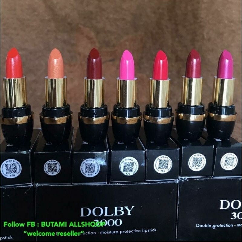 ( COD  ) [O] Lipstik Dolby 3000 Ada Barcode Ori |pilih varian warnanya i