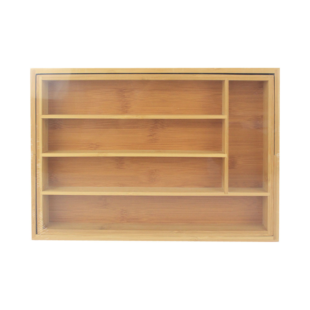 Informa Cooking Color Dante Tempat Alat Makan Bambu Expandable - Kayu Rak Sendok Organizer Cutlery H