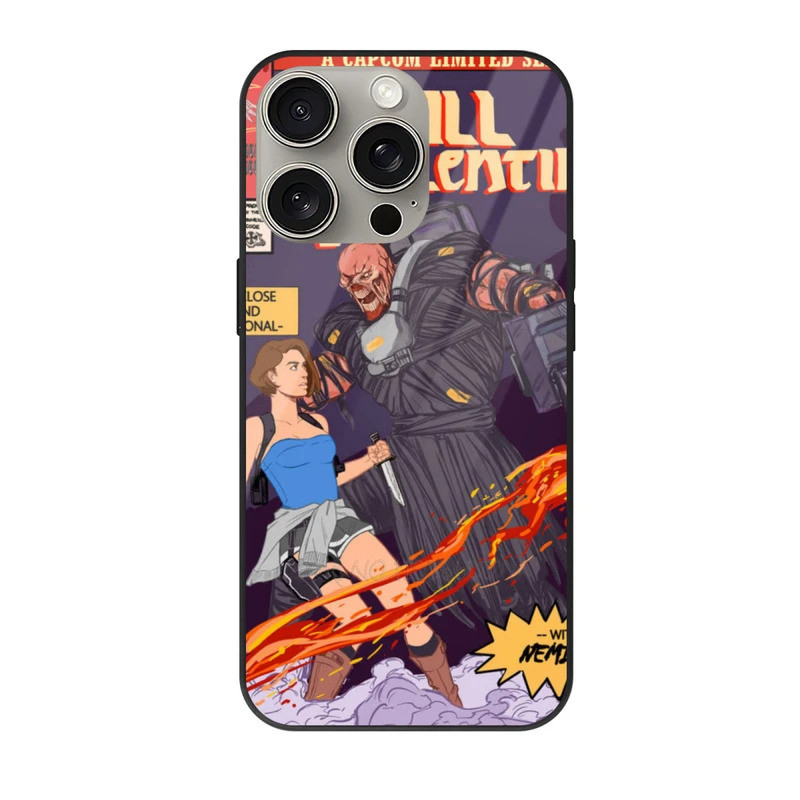 Pelindung Ponsel Jill Valentine Untuk Iphone 11 12 13 Pro Max Untuk Iphone 16 15 14 X 7 Plus Penutup