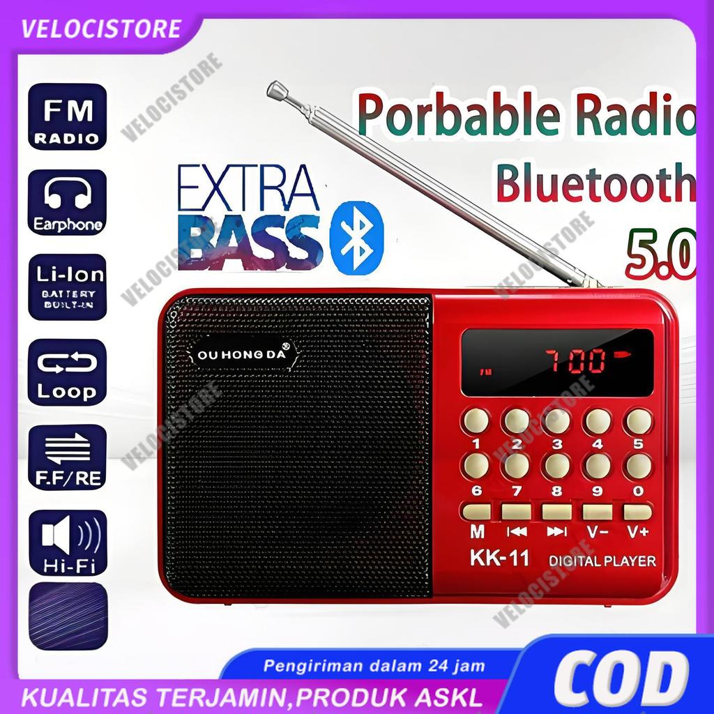 COD Radio Bluetooth Radio Murotal Digital Radio Murotal Mini Joc Termurah RadioFM/SD/USB/MP3 Player/