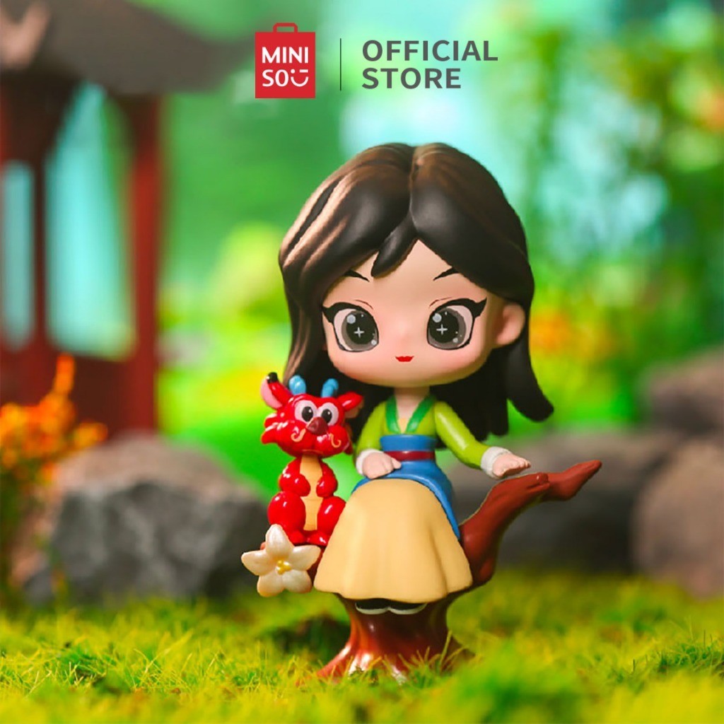 MAGELJAYA MINISO TOY - Miniso x Blind Box Disney Princess Fairy Tale Town Blind Box Mainan Koleksi