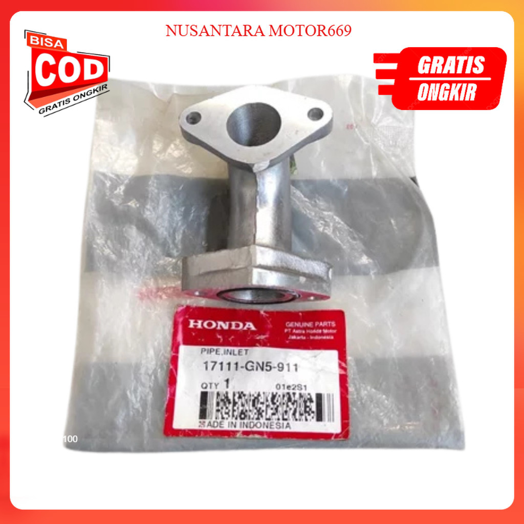 manipul pipa Inlet GN5 honda grand Motor Supra Manipol 17111-GN5-911