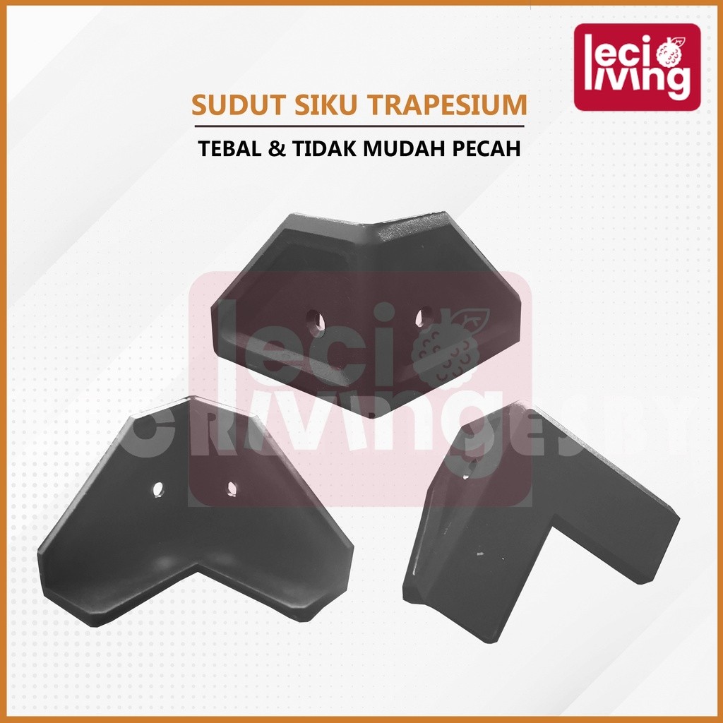 SUDUT SIKU TRAPESIUM - Siku Penyangga Plastik Box Speaker / Siku Sudutan Baut