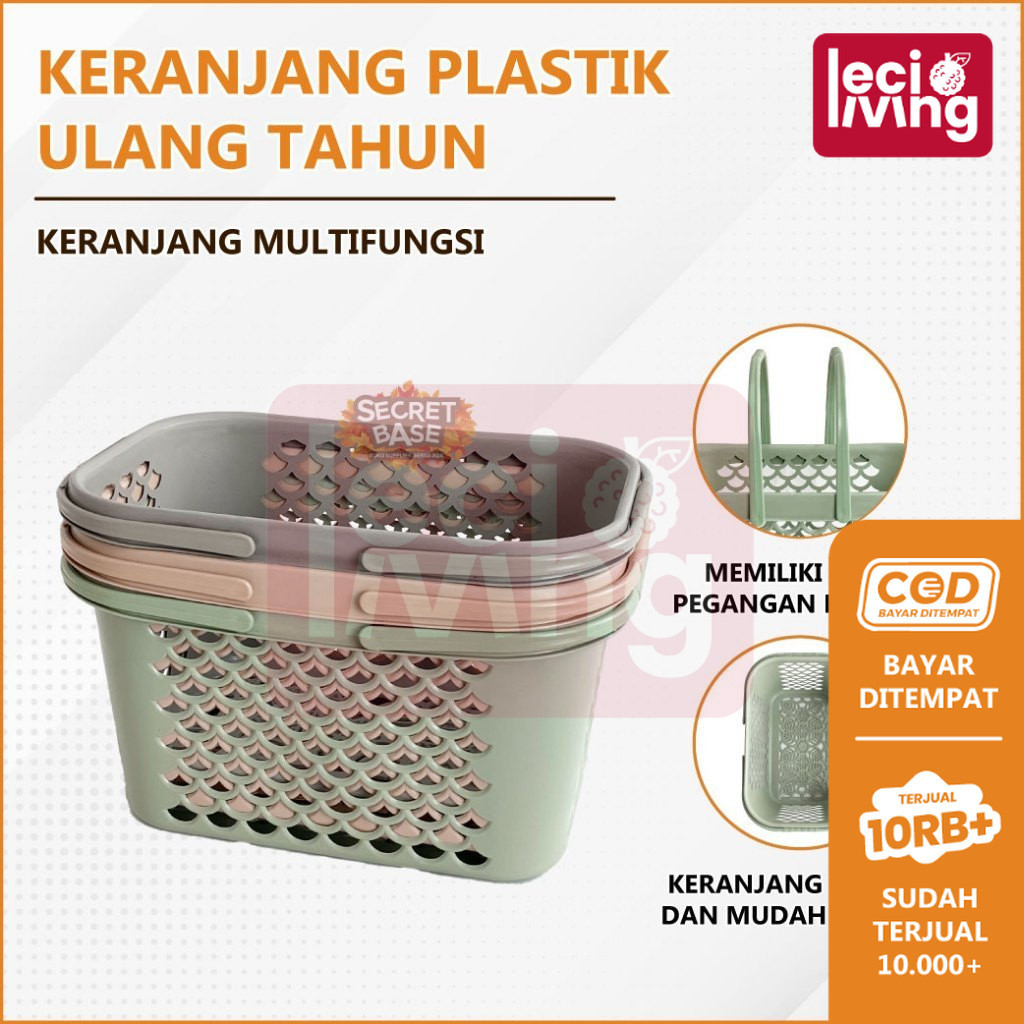 MINI KERANJANG MANDI - Keranjang Plastik Serbaguna / Keranjang Parcel