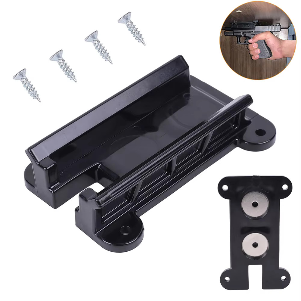 Tactical Magnetic Gun Holster Holder Gun Magnet Mount Concealed Loaded Fits Flat Top Handguns Huntin