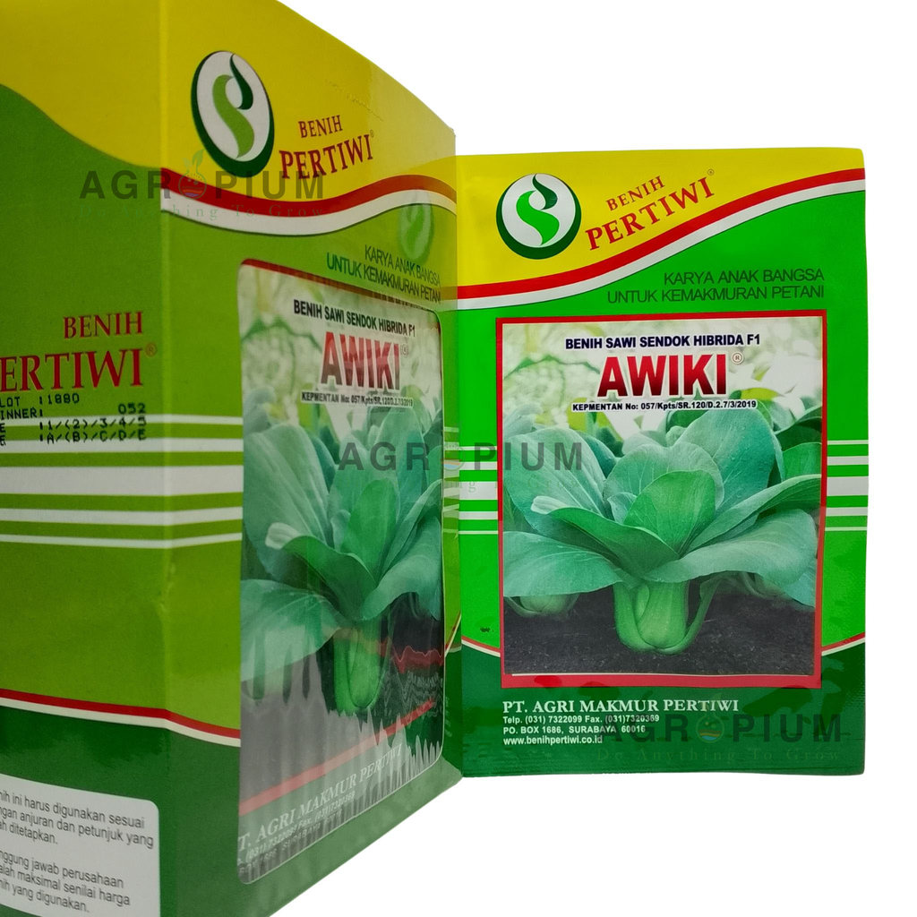 Benih Sawi Sendok Pakcoy Awiki F1 isi 10 Gram Cap Benih Pertiwi