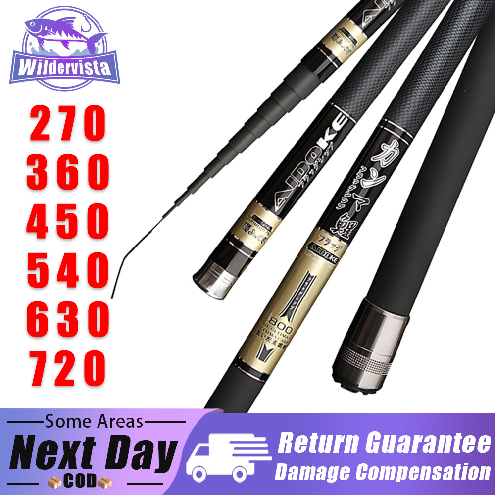 Wildervista 4H28 Joran Pancing Tegek Lentur Panjang Ukuran 270-720 Panjang Kualitas Tinggi Super Rin