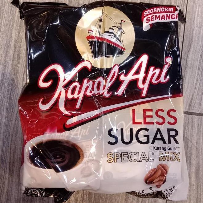 Kapal Api Coffee Special Mix Kopi Sachets Less Sugar ( isi 20 )