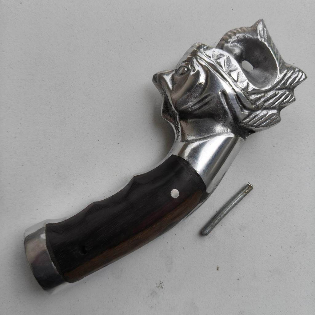 Aksesoris peralatan kebun pegangan gagang Golok asli cibatu motif wayang sedia juga gagang pisau aks