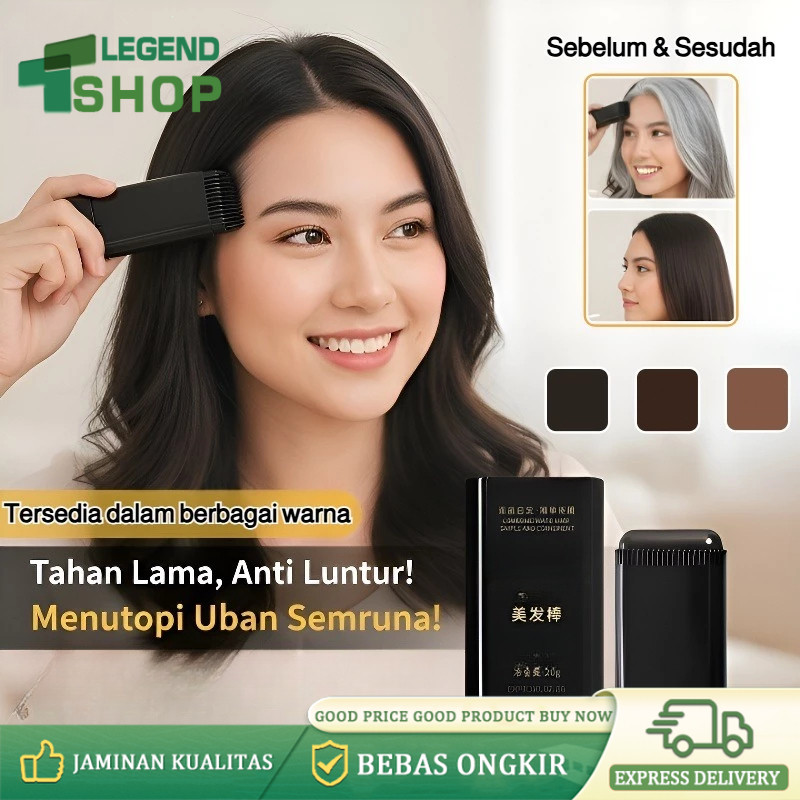 Kirim dalam 24 jam  Penutup Uban Permanen/Alat Semir Rambut /Cat Rambut /Penghitam Rambut Uban Perma