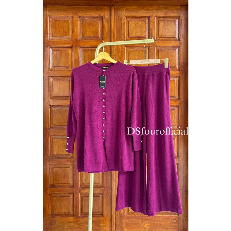 LAVONNE.STORE Oneset Kulot Kanza Tunik Rajut Premium/ setelan Kulot Rajut Premium (Kulot + Atasan)