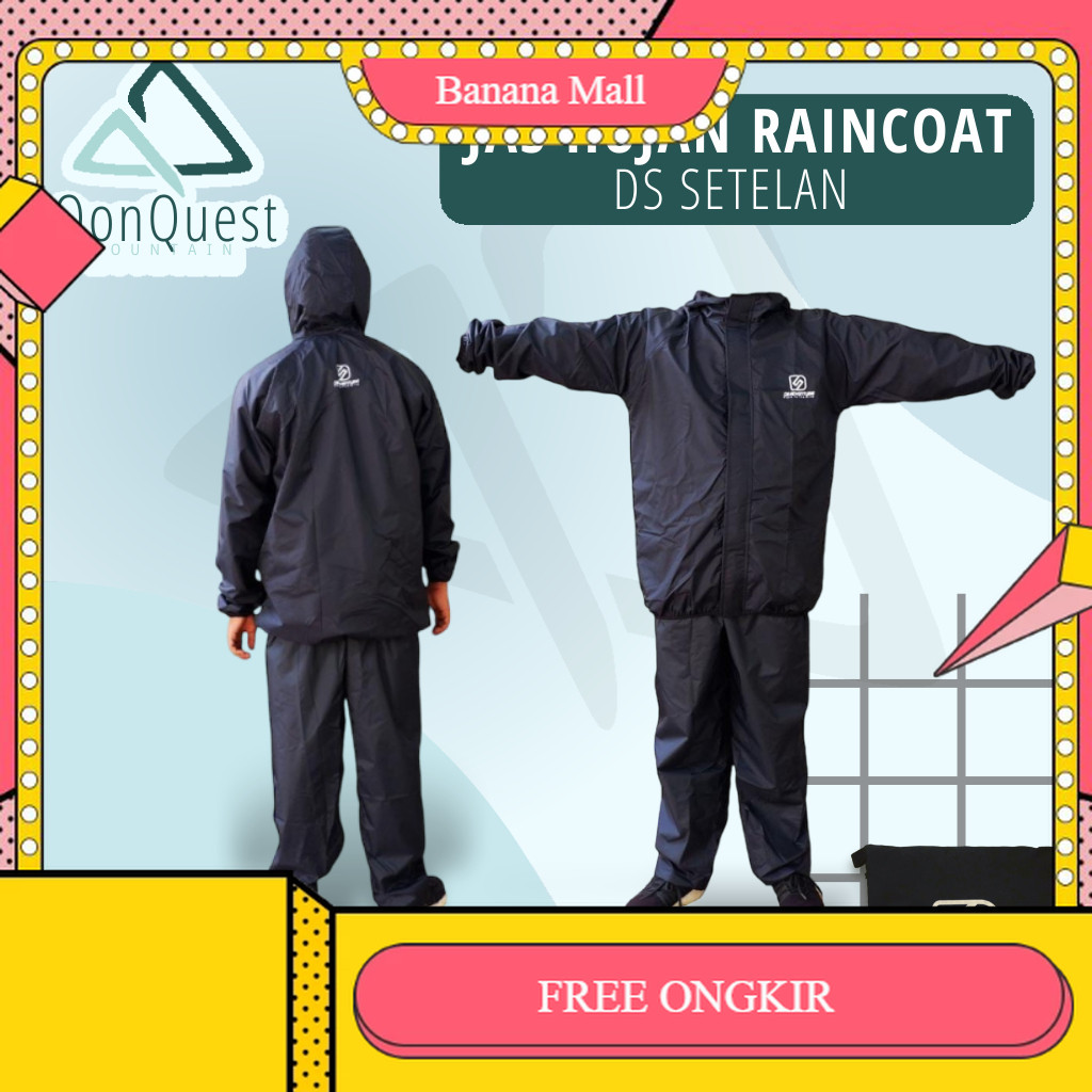 Jas hujan Outdoor  Raincoat Setelan DS Adventure / jas hujan setelan / jas hujan waterproof