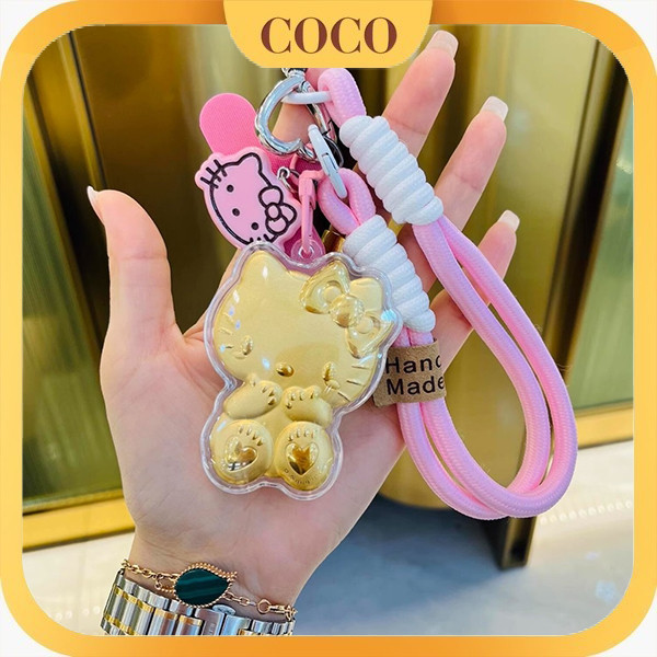 Gantungan ponsel Hello Kitty lucu dan modis / Gantungan kunci / Hiasan tas / Hadiah untuk pacar (imi