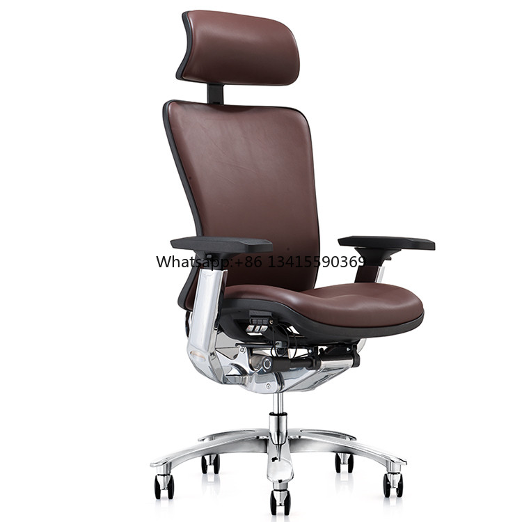 Leather Luxury Executive Ergonomic Recliner Office Chair Swivel Office Furniture Desk Chair From Chi