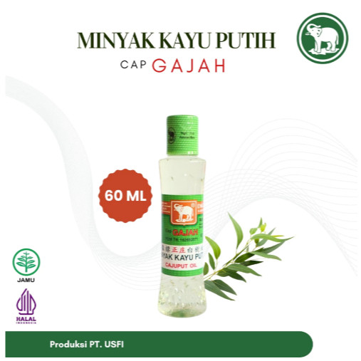 Cap Gajah Minyak Kayu Putih 60 ML / Minyak Kayu Putih Cap Gajah