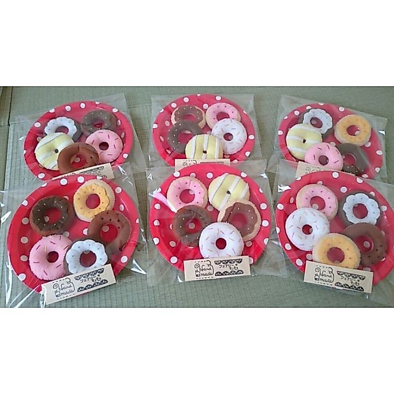 mainan flanel/replika makanan/mainan edukasi/donat flanel makanan mainan