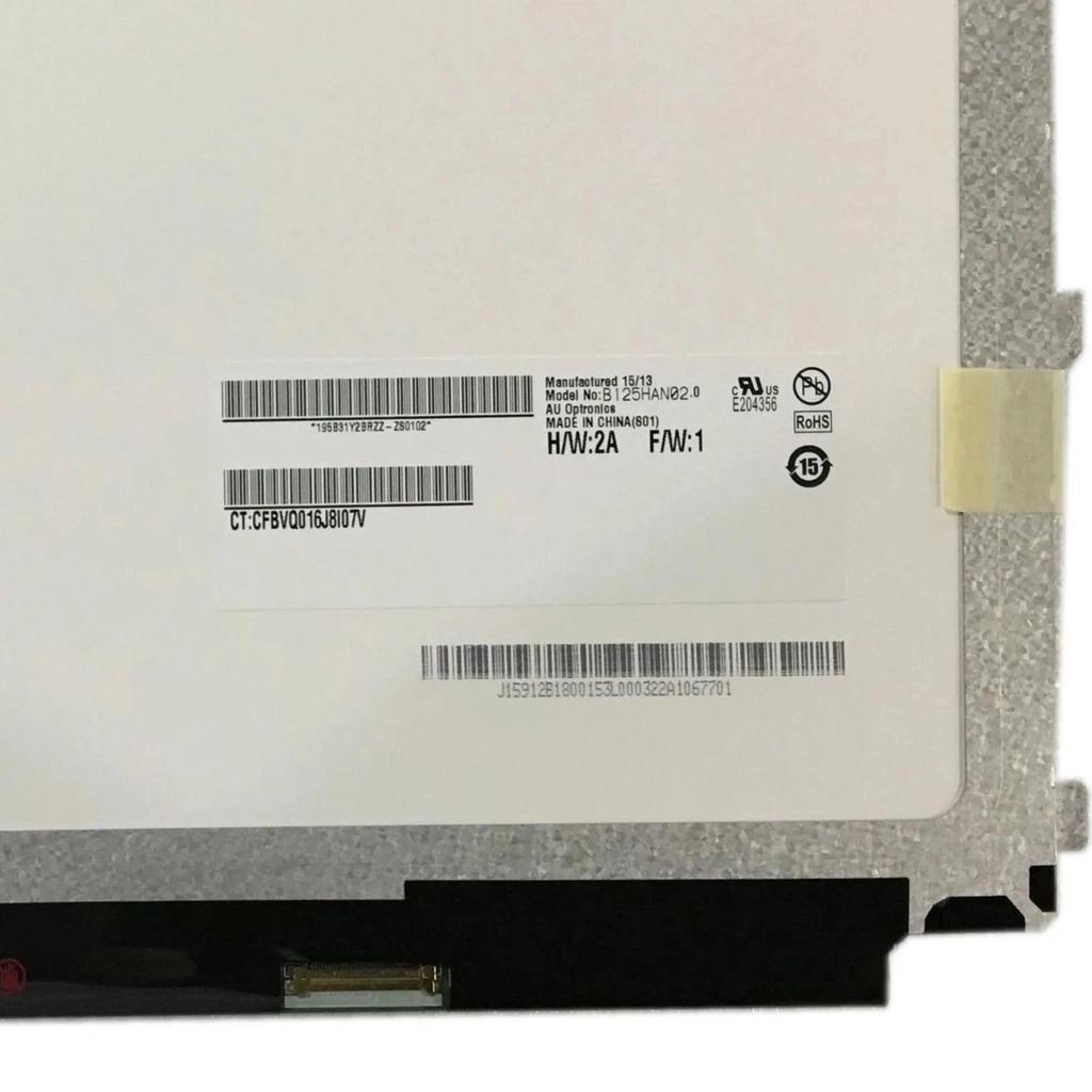 B125HAN02.0 fit LP125WF2-SPB4 LTN125HL02-301 LP125WF2-SPB3 LCD screen EDP 1920*1080 12.5inch IPS