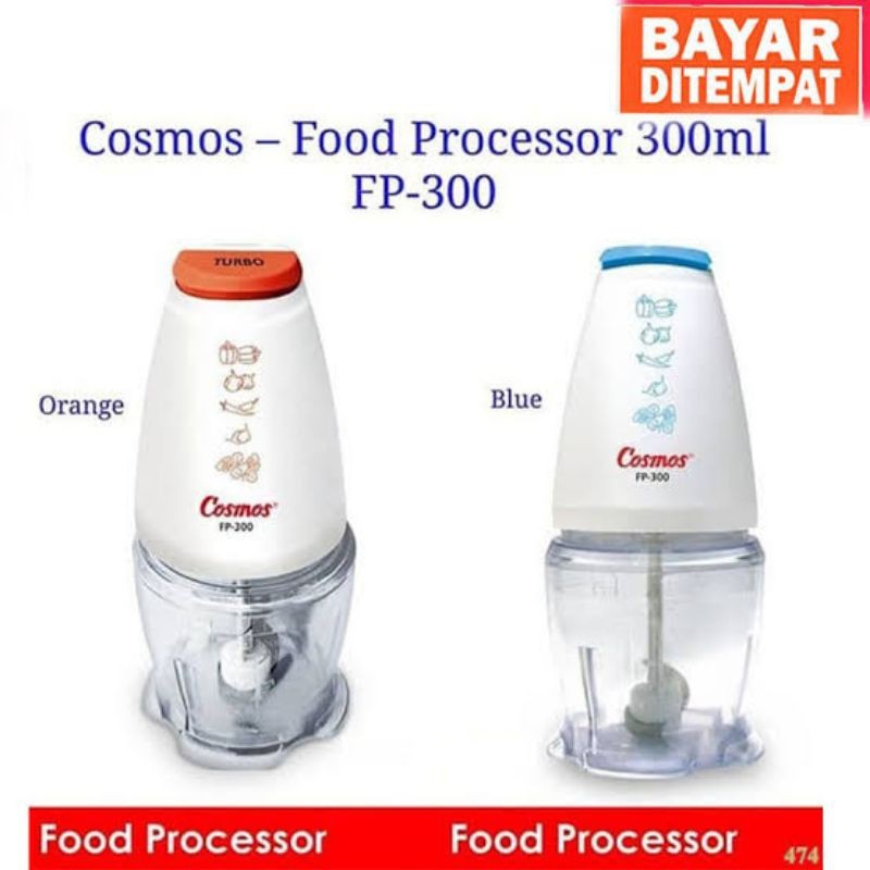 FOOD PROCESSOR CHOPPER COSMOS FP 300 fp300 B O PENGGILING menggiling melumat menghaluskan penghalus 