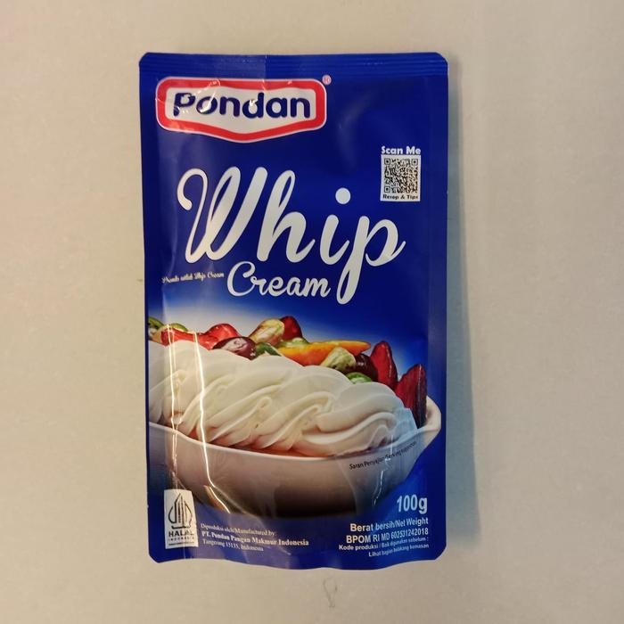Pondan Whip Cream || Pondan Whip Cream Pouch || Whip Cream Bubuk 100gr - 100gr