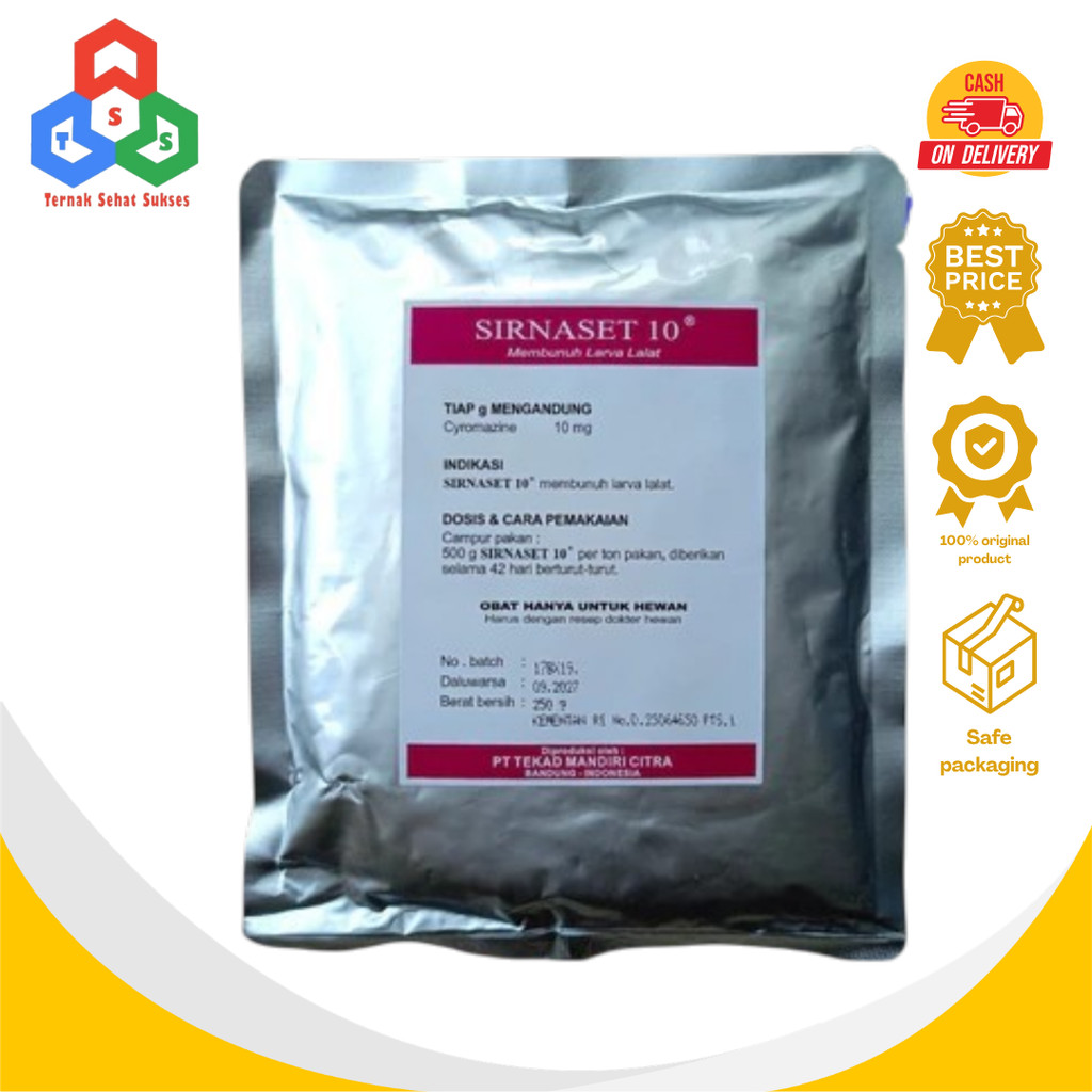 SIRNASET 10 250 GRAM - OBAT LARVA LALAT