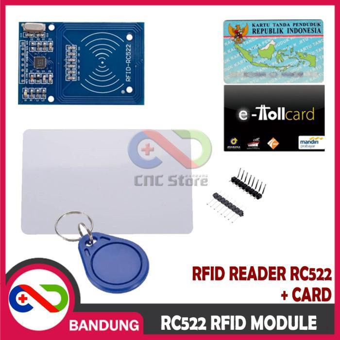 MFRC-522 RC522 RFID Module – Reader Kartu RFID, E-KTP, E-Toll, & Keychain