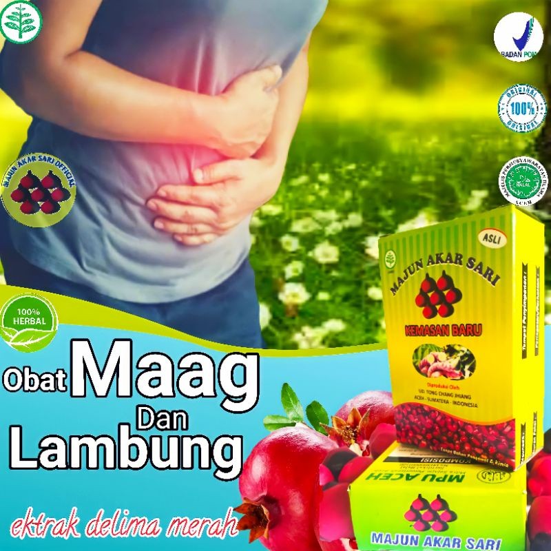 PUREHERBAL Obat Maag Kronis Ampuh Majun Akar Sari Herbal Asam Lambung Gerd Mah Magh Tukak Luka Ulu H
