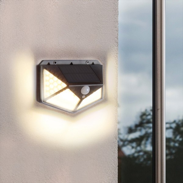 Lampu Taman 100 LED Solar Tenaga Surya Dengan Sensor Gerak Lampu sensor Tenaga Surya 100 LED Promosi