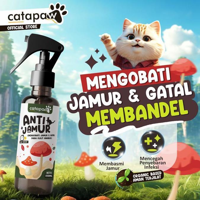 Catapaw Obat Jamur Kucing Anjing Penghilang Jamur Kucing Spray