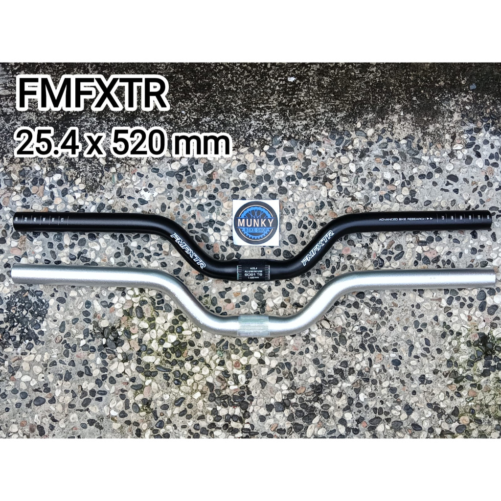 Foto FMFXTR Stang Handlebar sepeda lipat MTB mid Riser 25.4 x 520 mm minion BMX alloy