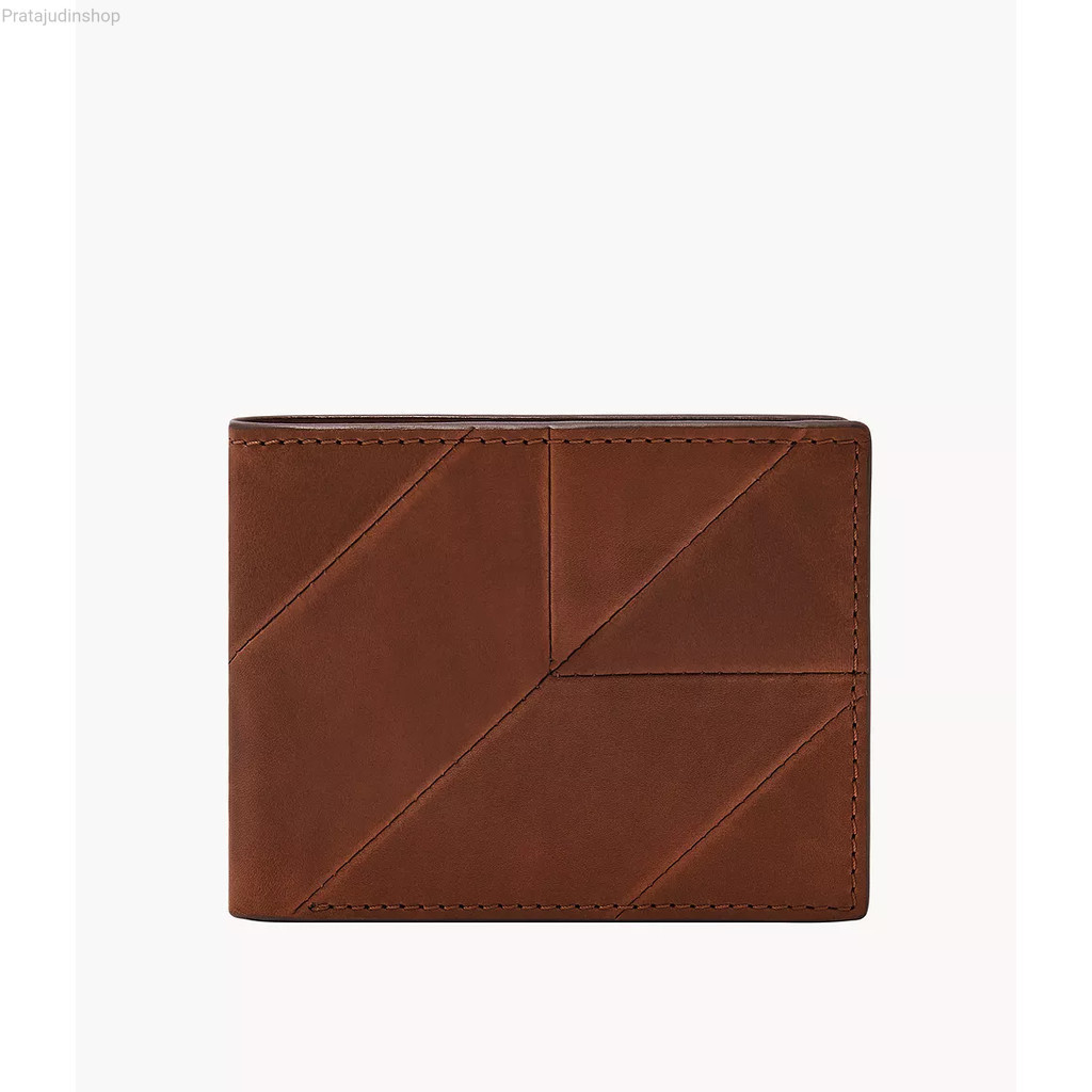 Fossil Derrick Bifold Brown Patchwork Dompet Pria ML4742-194