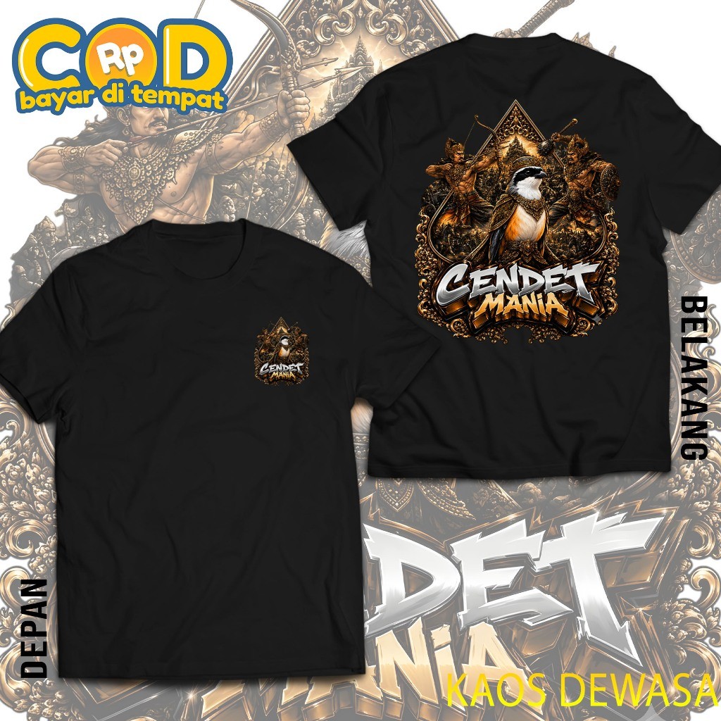 Kaos Pecinta Burung Cendet Mania Kaos Pria Burung Cendet Bahan