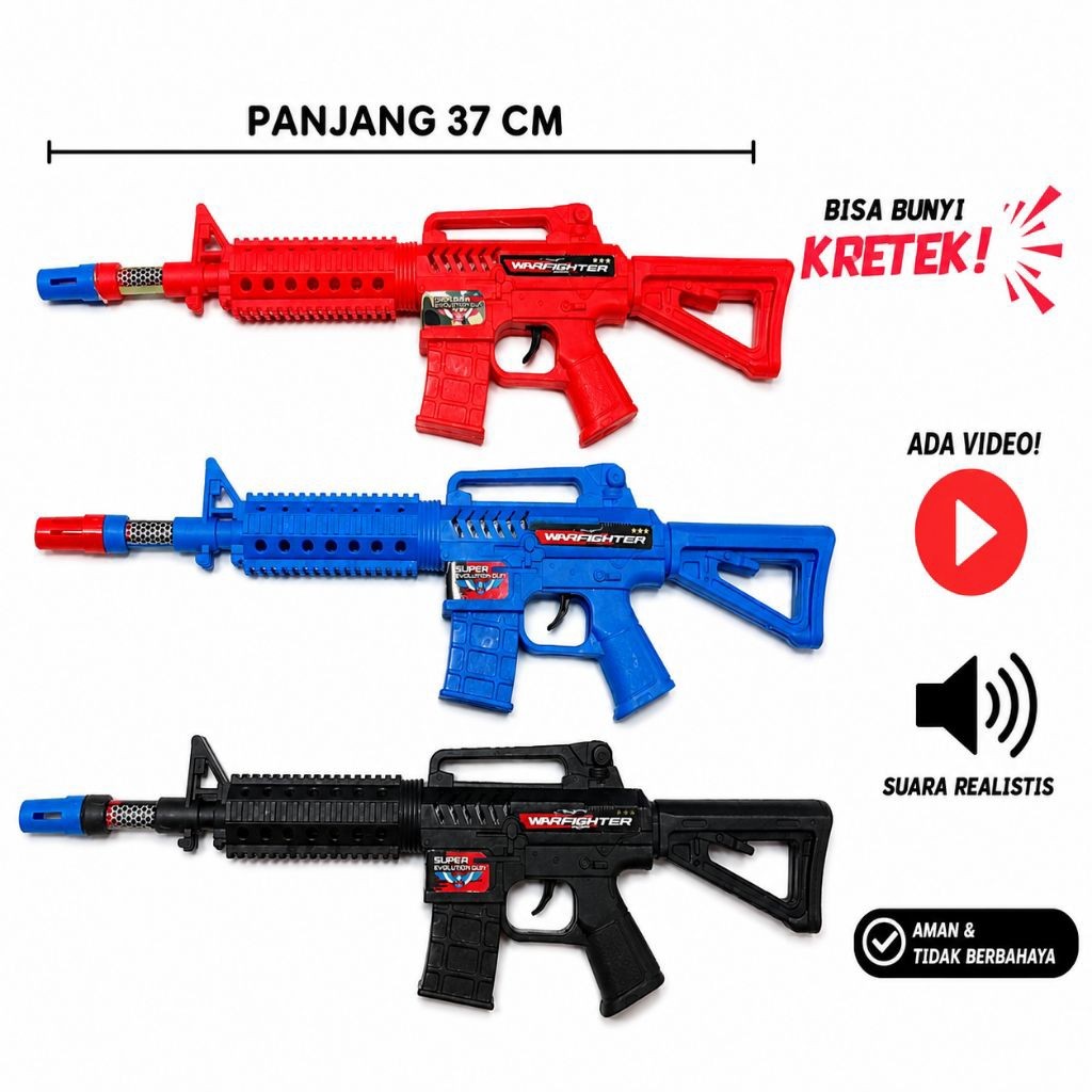 (BISA COD) MAINAN TEMBAKAN KRETEK / TEMBAKAN BUNYI / GUN KRETEK AMAN / MAINAN PISTOL Promo Termurah 