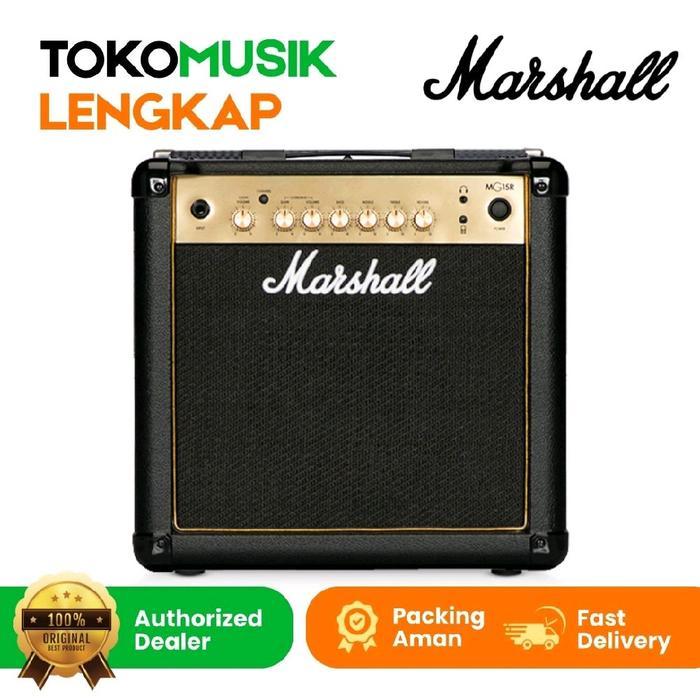 Amplifier Guitar Marshall MG15GR Ampli Marshall MG15R Ampli Gitar w/ Reverb Marshall MG 15R