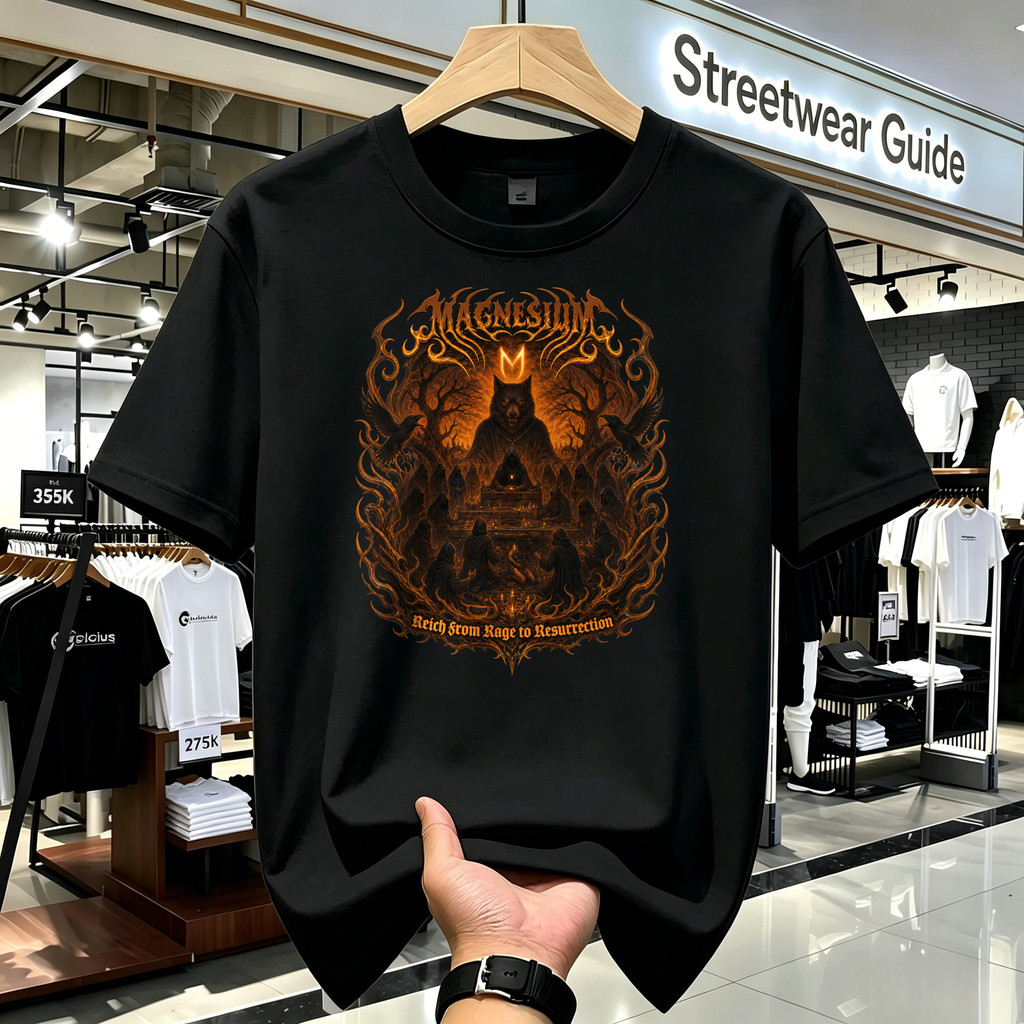 Kaos Lengan Panjang Hitam Unisex Motif Gothic Kucing Vintage Retro