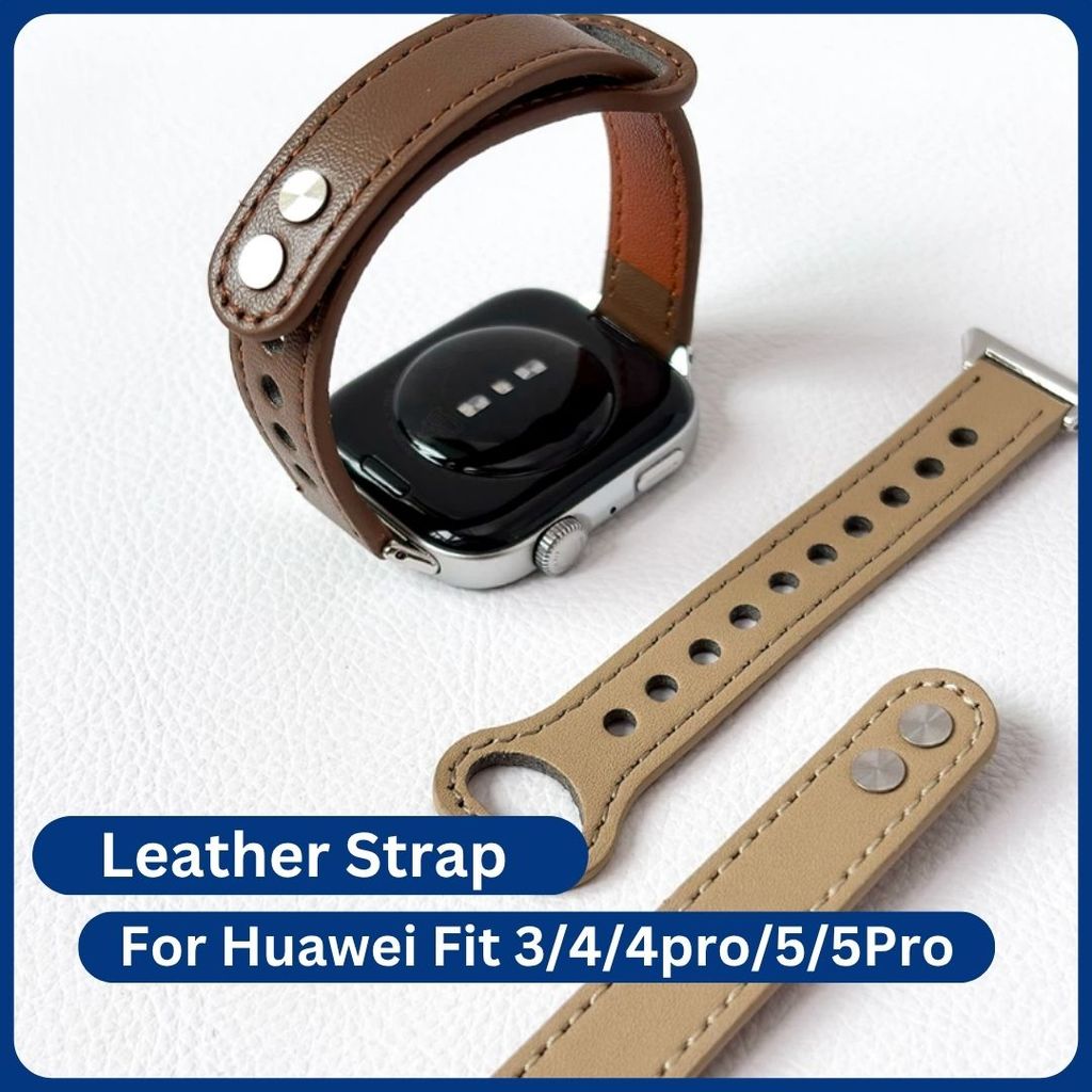 Leather Strap for Huawei Fit 3 Huawei Fit 4  Huawei Fit 4 Pro Huawei Fit 5 Huawei Fit 5 Pro